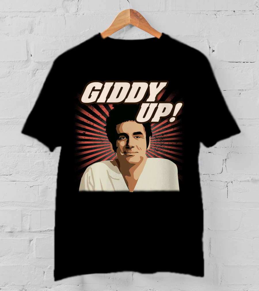 Giddy Up Seinfeld Kramer Retro Sunburst T-Shirt