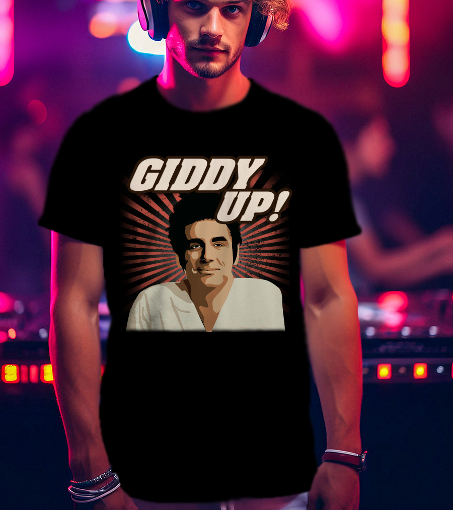Giddy Up Seinfeld Kramer Retro Sunburst T-Shirt