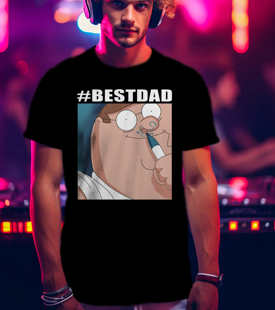 BESTDAD Family Guy Iconic Character Nose Drawing T-Shirt