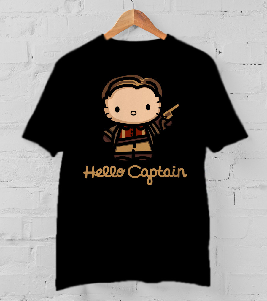 Hello Captain Kitty Firefly Mashup Character T-Shirt