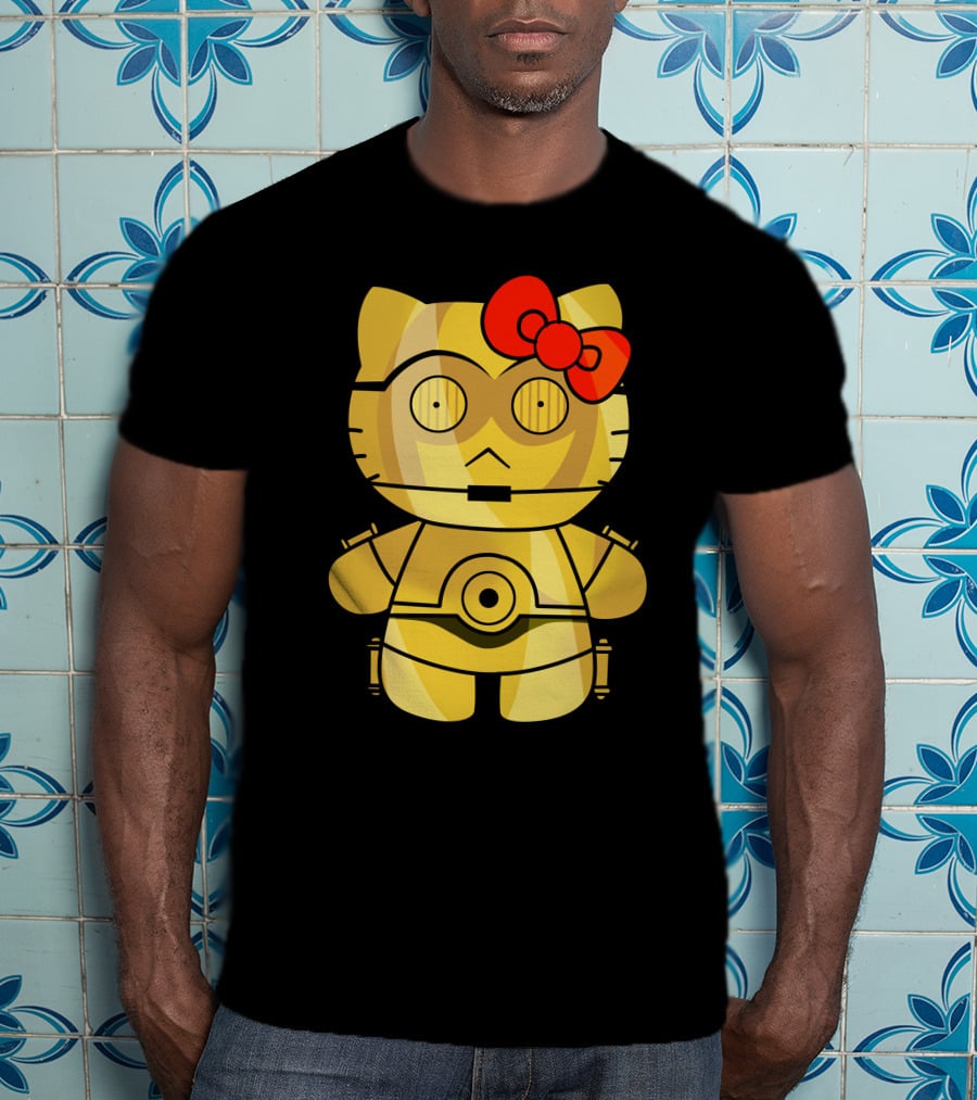 Hello Kitty C3PO Mashup Star Wars T-Shirt