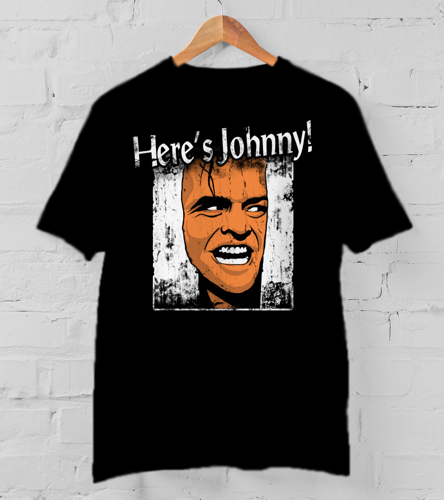 Here's Johnny The Shining Iconic Horror Movie Scene T-Shirt