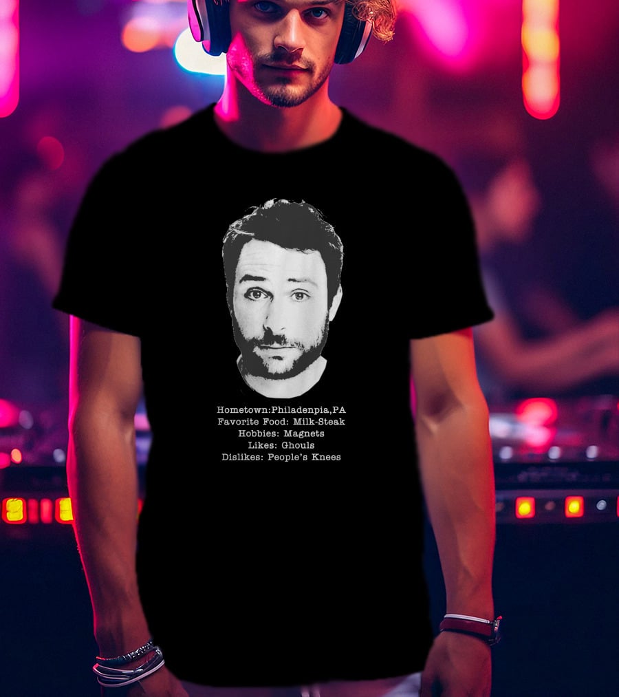 Hometown Philadelphia PA Likes Ghouls Favorite Food Milk-Steak Dislikes People's Knees T-Shirt