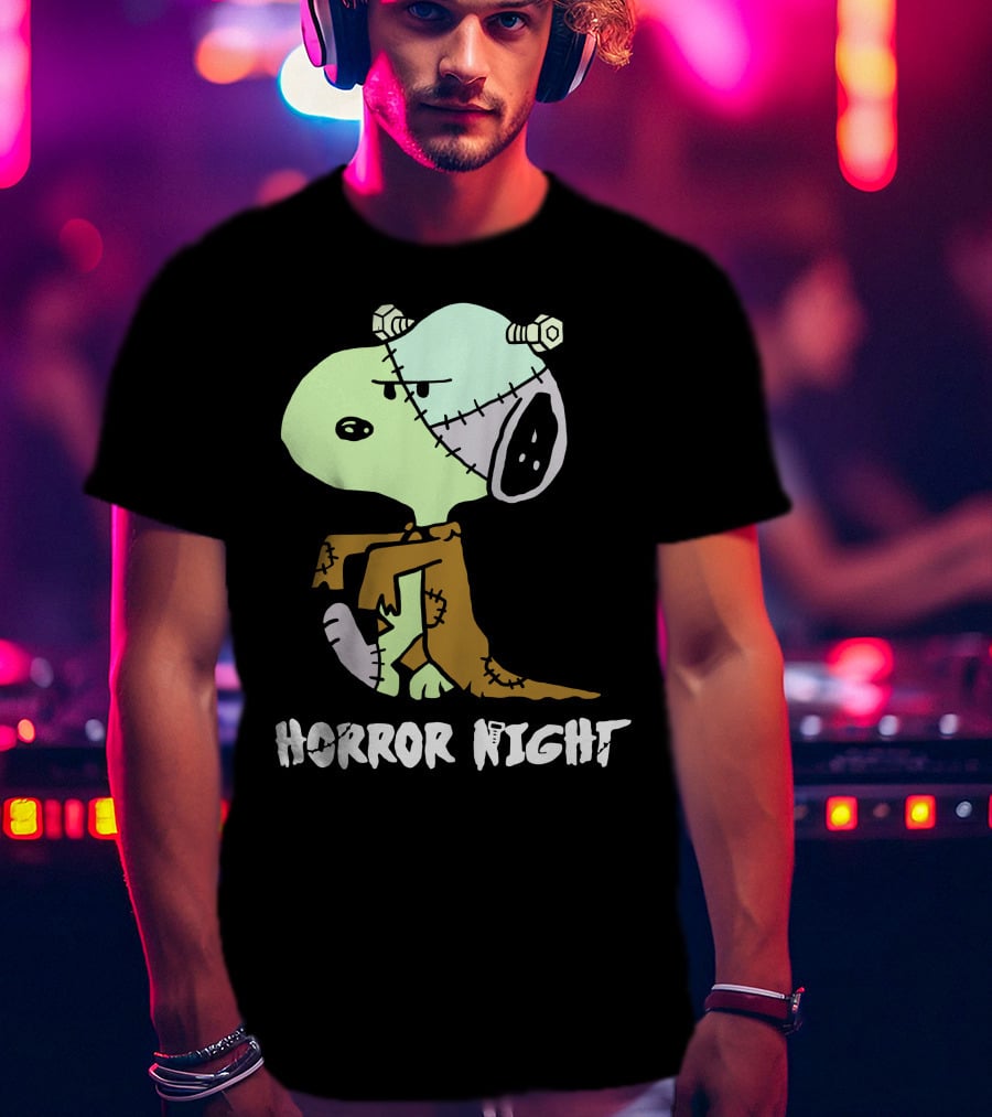 Horror Night Frankenstein Snoopy T-Shirt