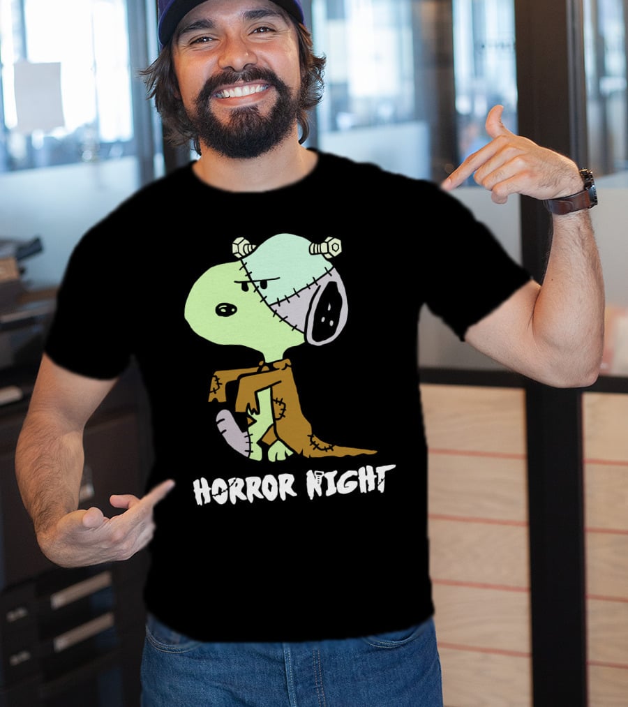 Horror Night Frankenstein Snoopy T-Shirt