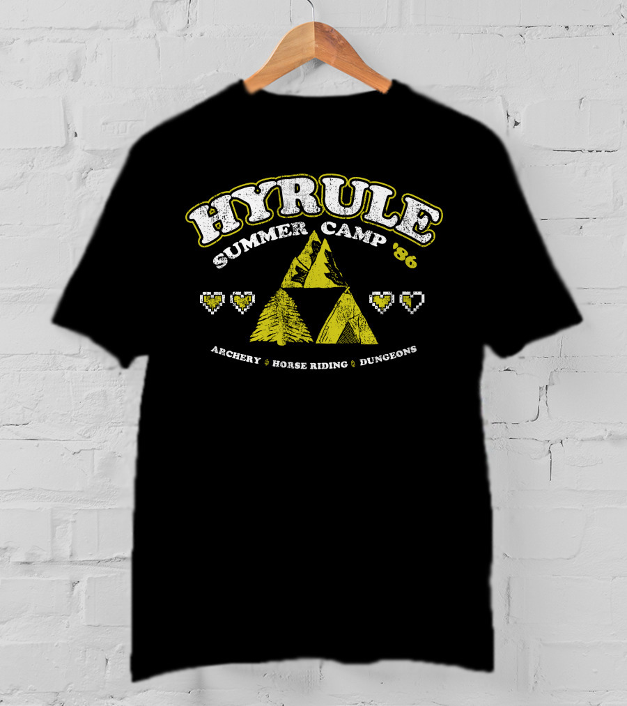 Hyrule Summer Camp '86 Archery Horse Riding Dungeons T-Shirt
