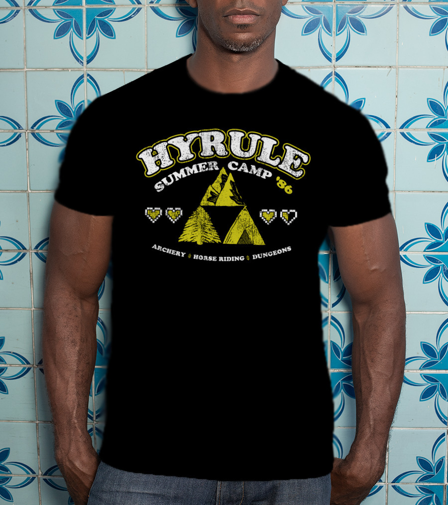 Hyrule Summer Camp '86 Archery Horse Riding Dungeons T-Shirt