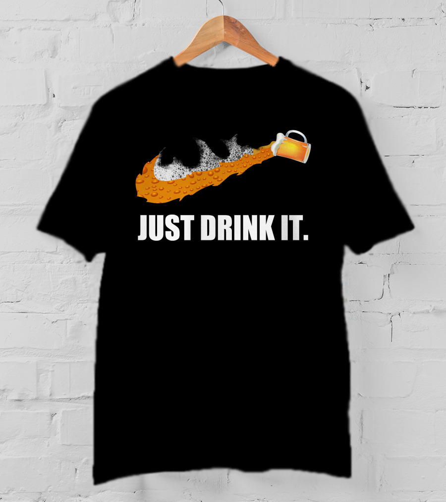 Love Beer Just Drink It Foamy Beer Swoosh Mug T-Shirt