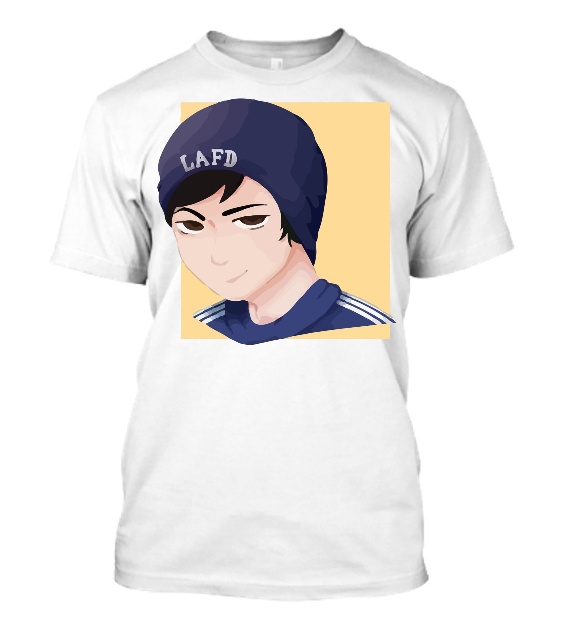 Quackity LAFD Beanie T-Shirt