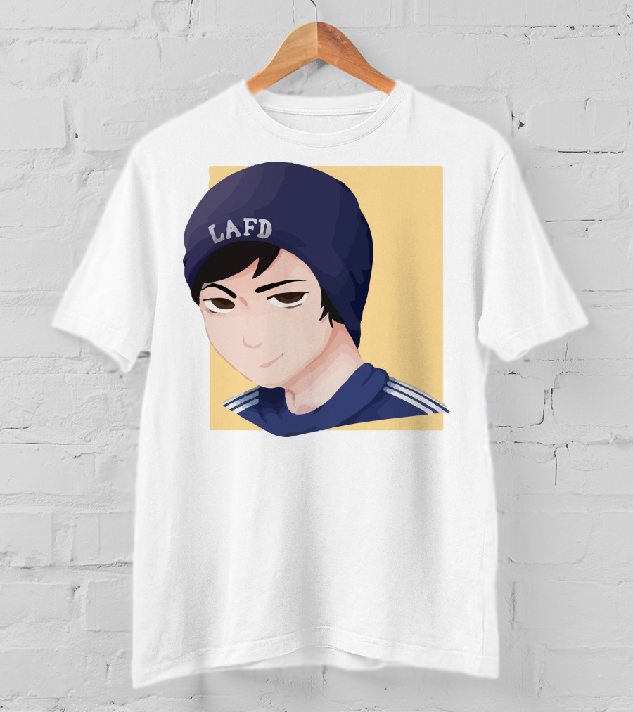 Quackity LAFD Beanie T-Shirt