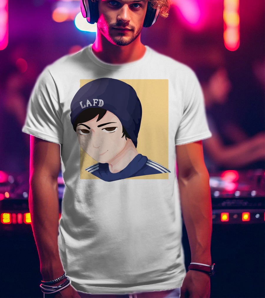 Quackity LAFD Beanie T-Shirt