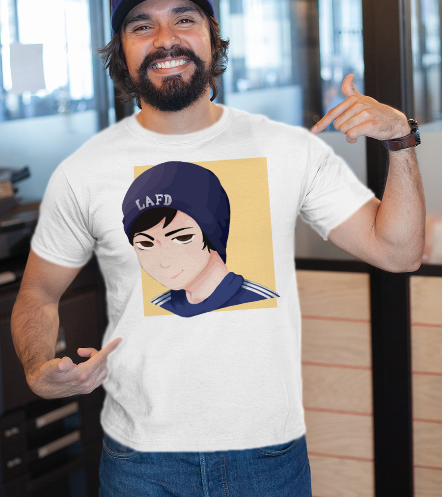 Quackity LAFD Beanie T-Shirt