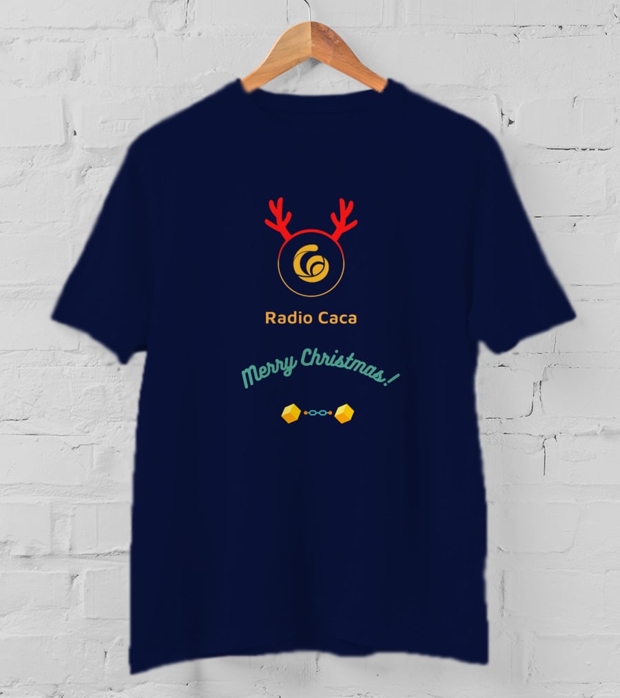 Radio Caca Merry Christmas Antlers T-Shirt