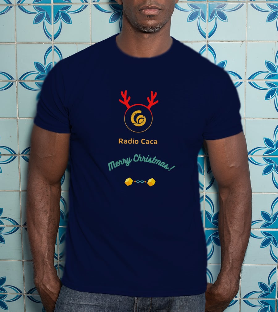 Radio Caca Merry Christmas Antlers T-Shirt