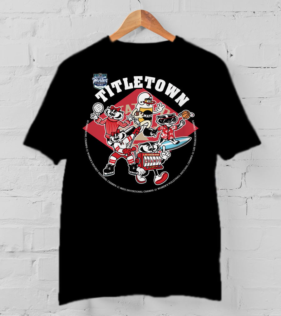 Winter Wonders Titletown Champs Fun Festival Sports T-Shirt