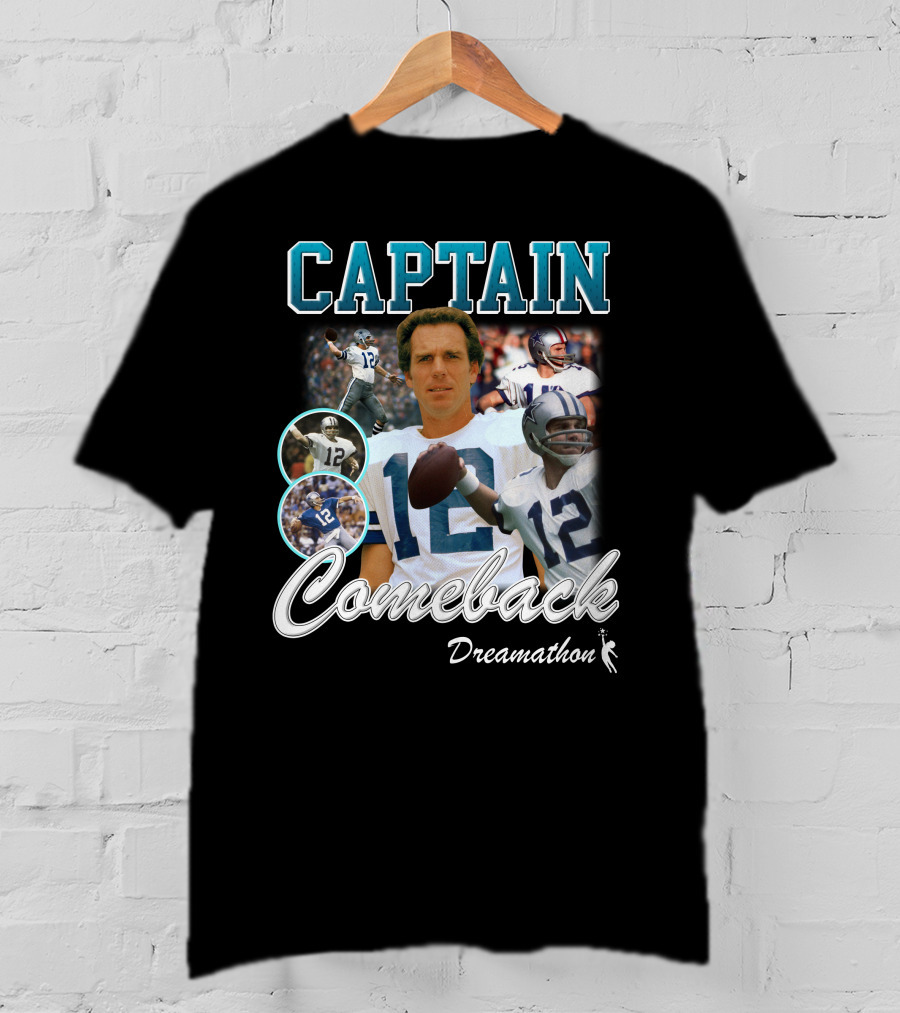 Captain Comeback Dreamathon Football Legends T-Shirt
