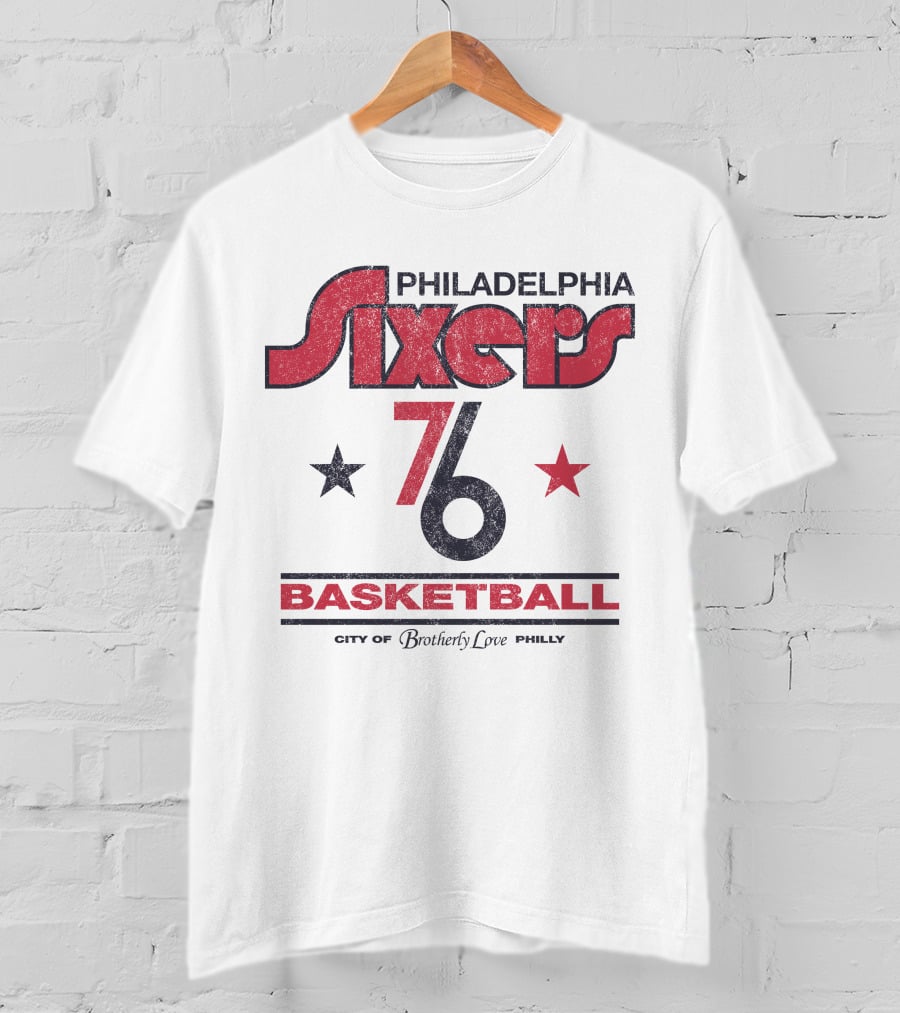 Philadelphia Sixers 76 Basketball City Of Brotherly Love Philly T-Shirt