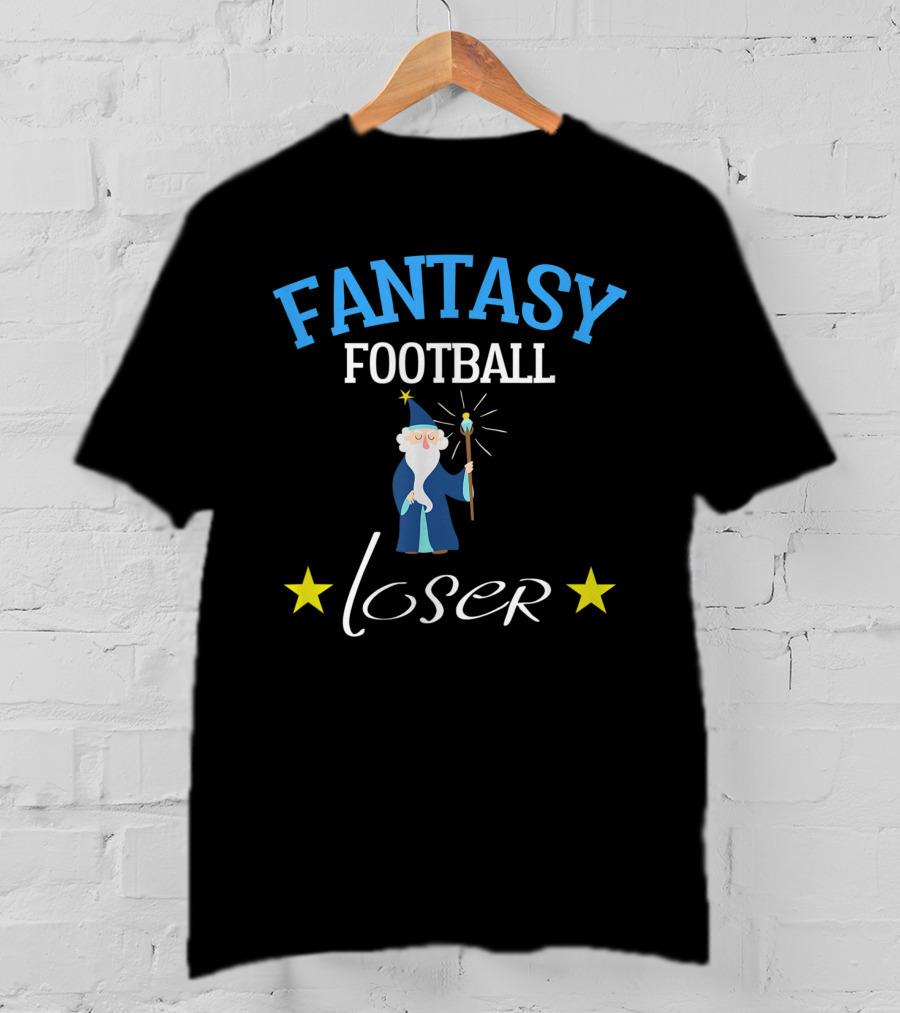 Fantasy Football Loser Wizard Stars T-Shirt