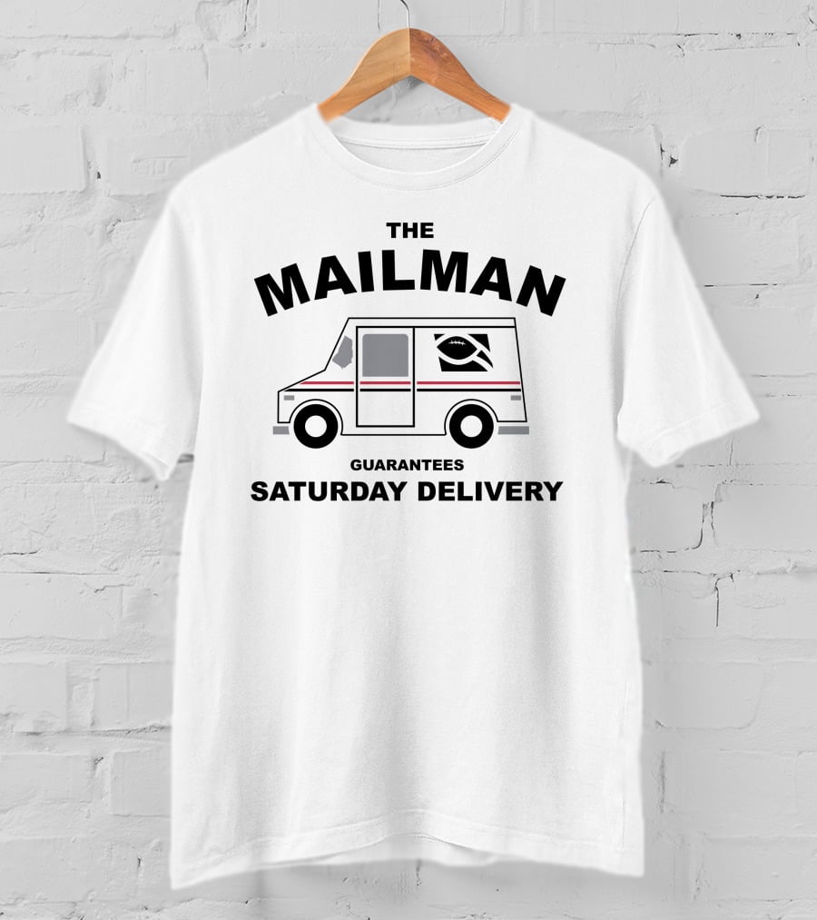 The Mailman Football Truck Delivers Guaranteed Saturday Delivery T-Shirt