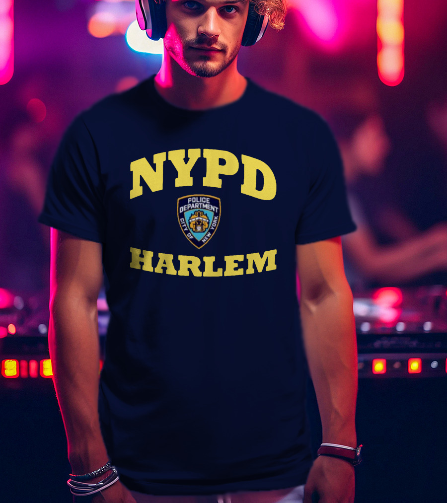 NYPD Police Department City Of New York Harlem T-Shirt