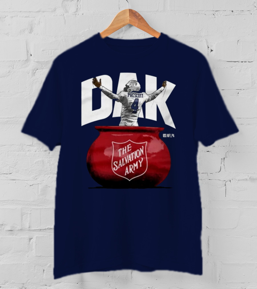 Dak Prescott NFLPA The Salvation Army Red Kettle T-Shirt