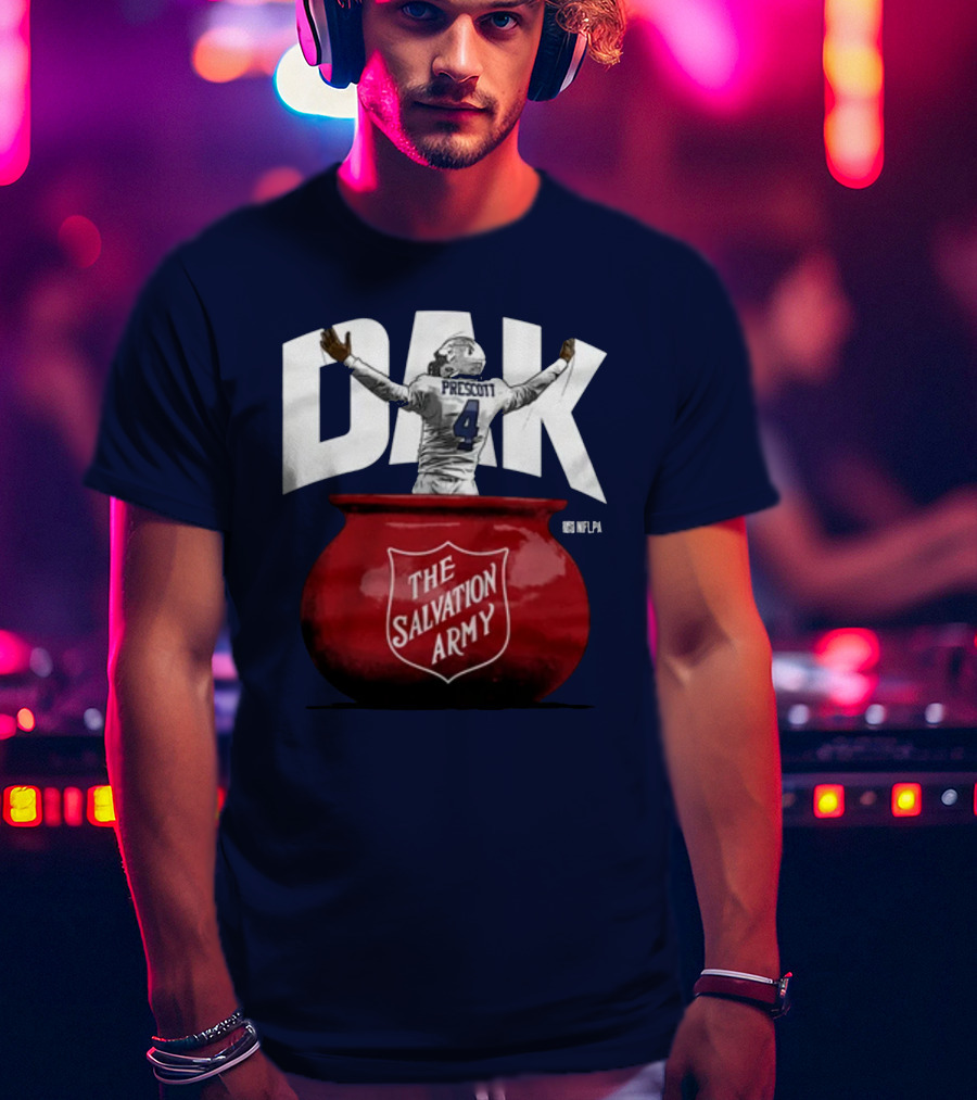 Dak Prescott NFLPA The Salvation Army Red Kettle T-Shirt