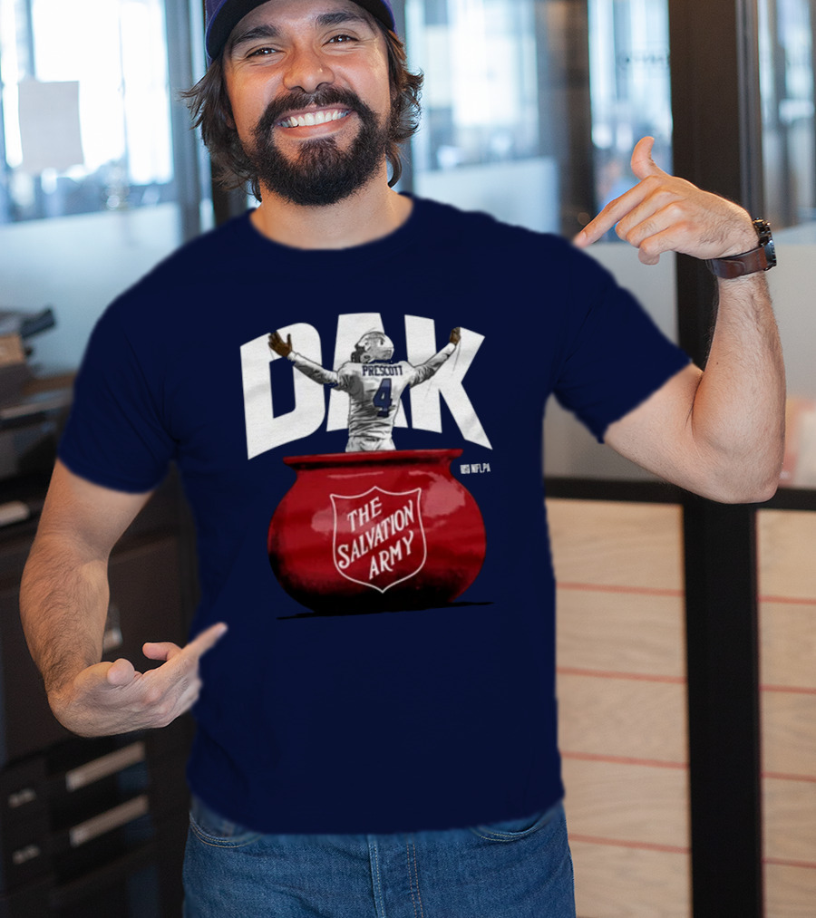 Dak Prescott NFLPA The Salvation Army Red Kettle T-Shirt