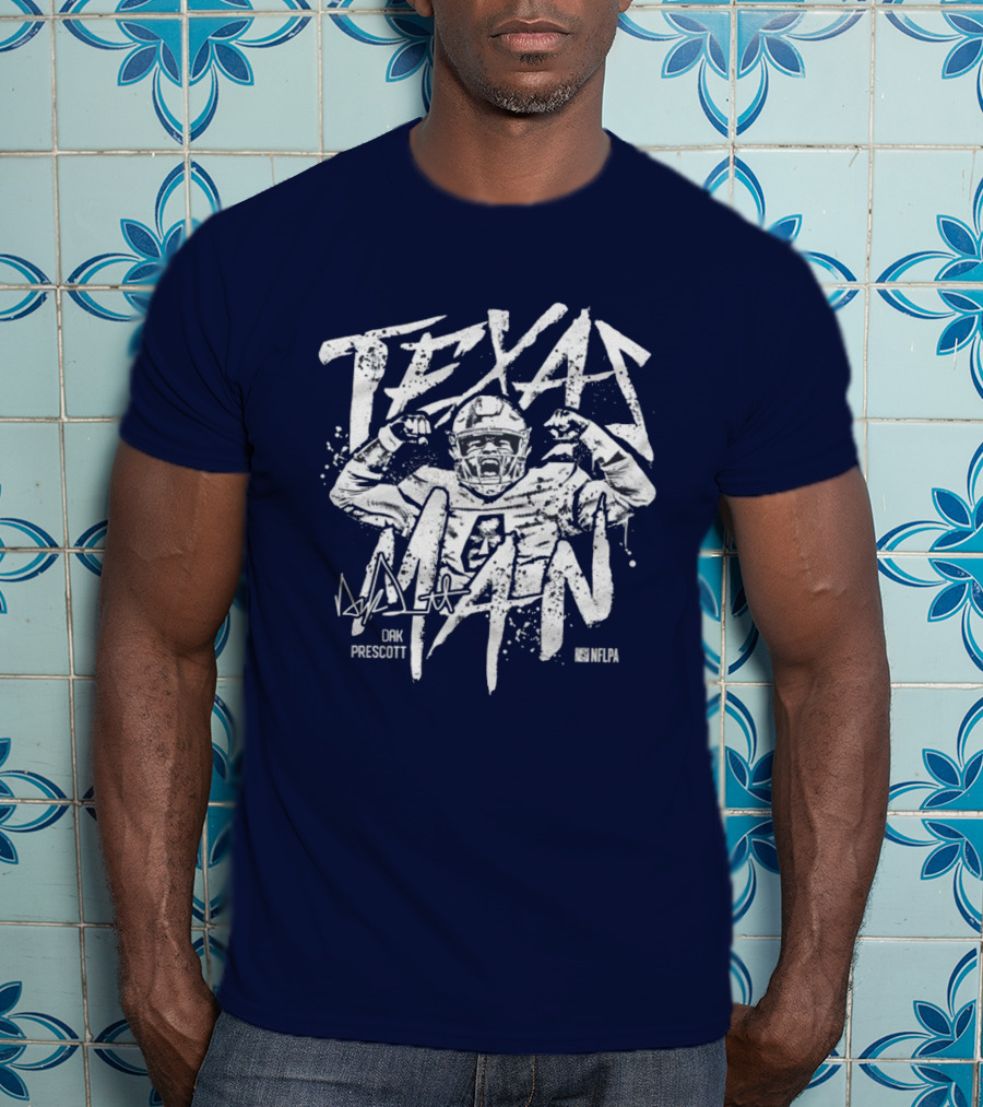 Texas Man Dak Prescott NFLPA T-Shirt