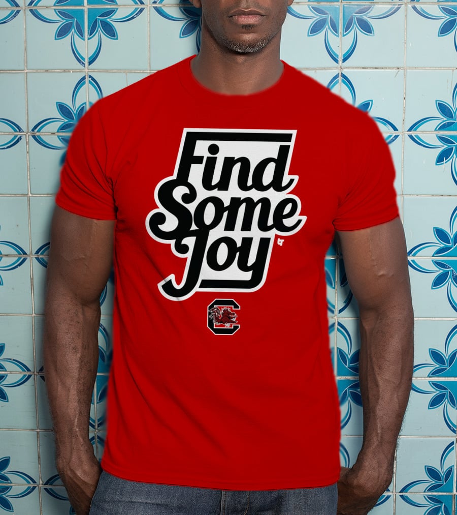 Find Some Joy South Carolina Mike Uva Gamecocks T-Shirt