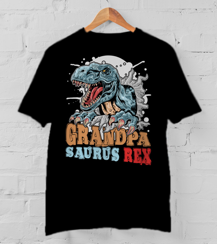 Grandpasaurus Rex Dinosaur Grandpa T-Shirt