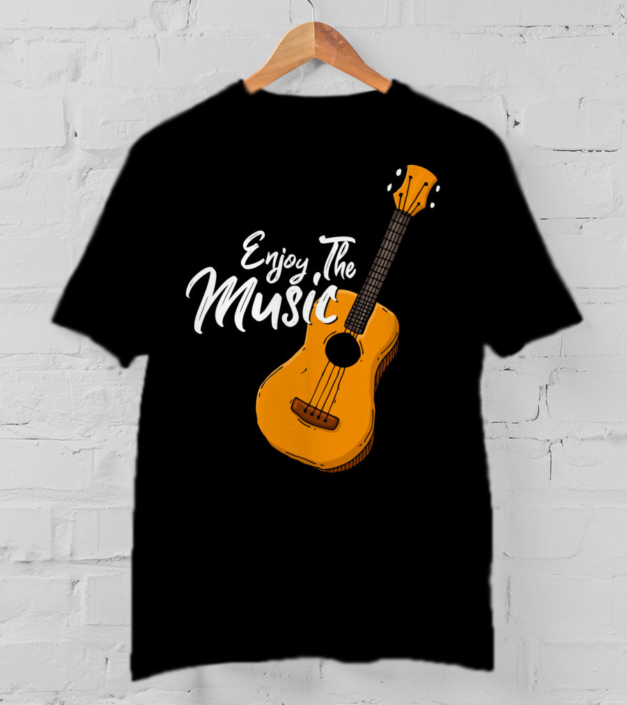 Enjoy The Music Acoustic Guitar T-Shirt