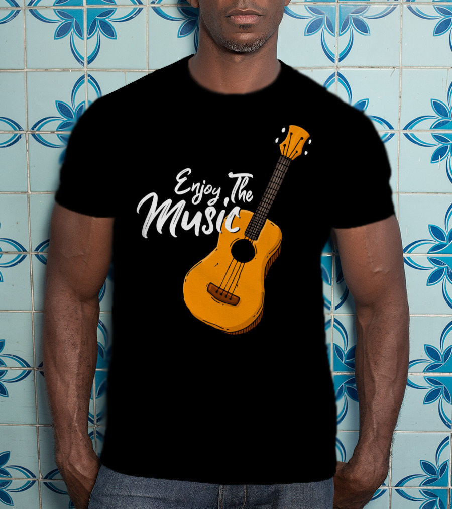 Enjoy The Music Acoustic Guitar T-Shirt