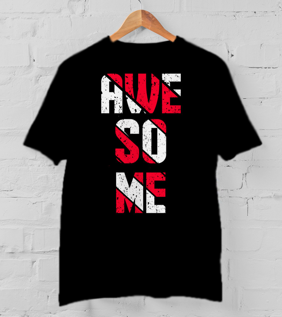 Awesome Distressed Red T-Shirt
