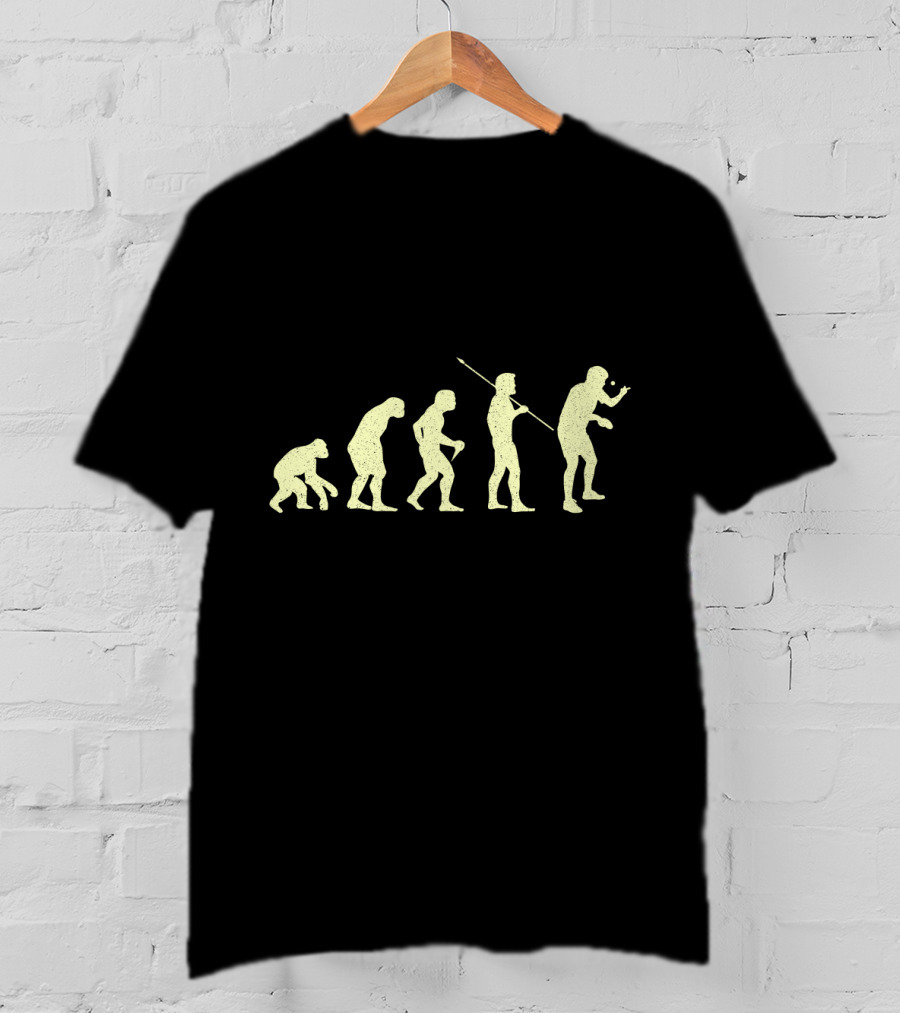 Lustiges Tischtennis Evolution Spieler Fortschritt Tischtennisspieler T-Shirt