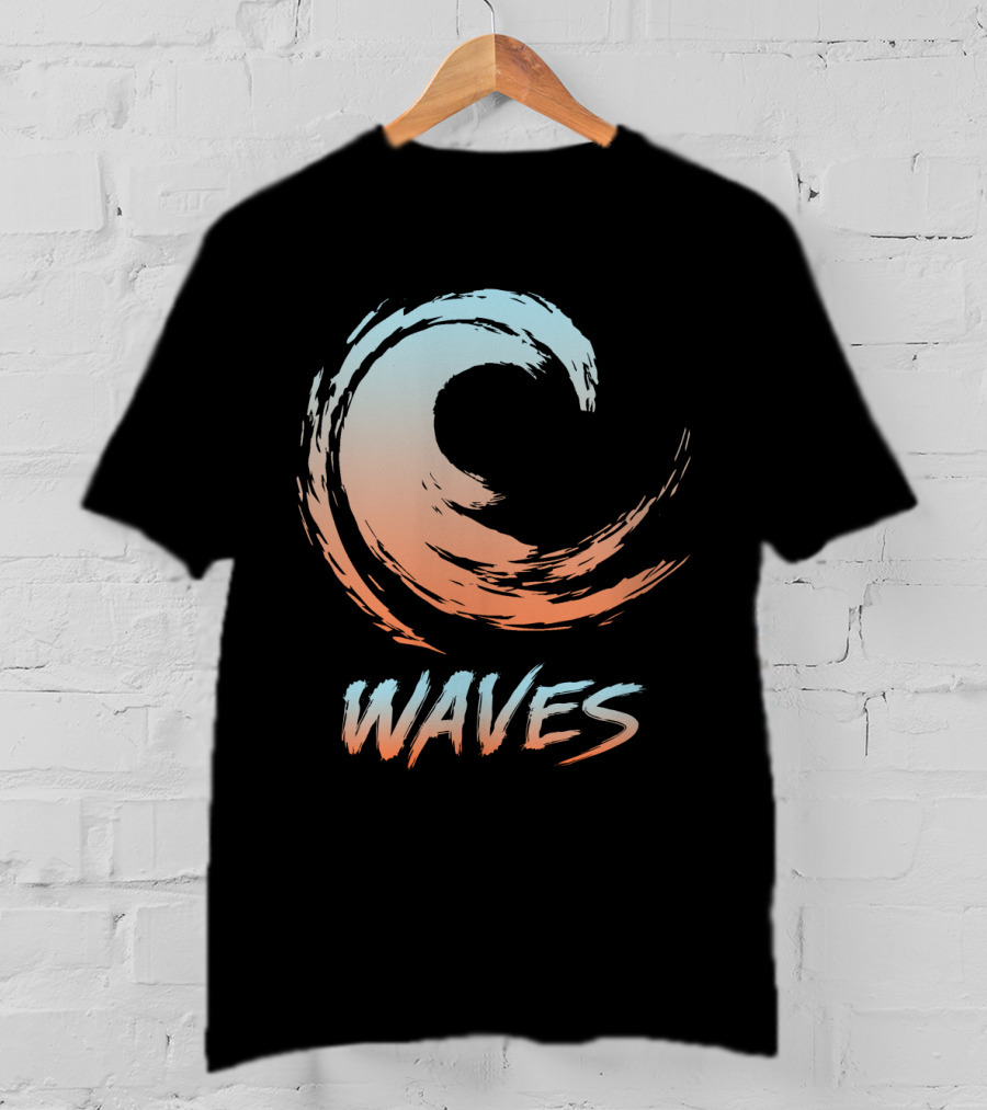 Waves Gradient Brushstroke T-Shirt