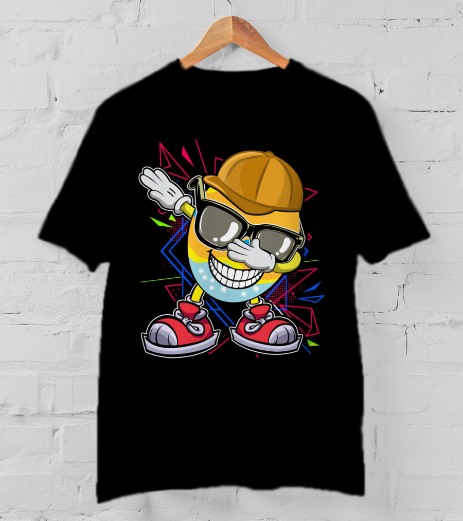 Dabbing Cool Easter Egg With Sunglasses And Cap T-Shirt