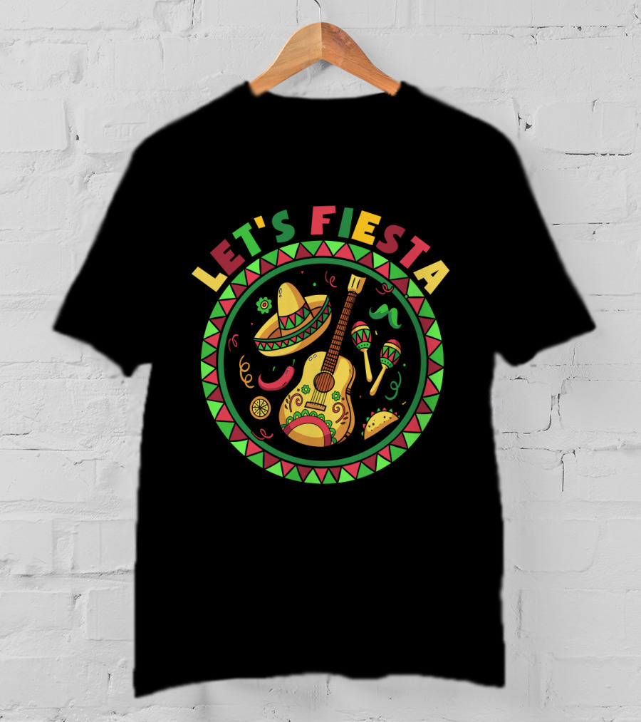 Let's Fiesta Cinco De Mayo Party Mexican T-Shirt