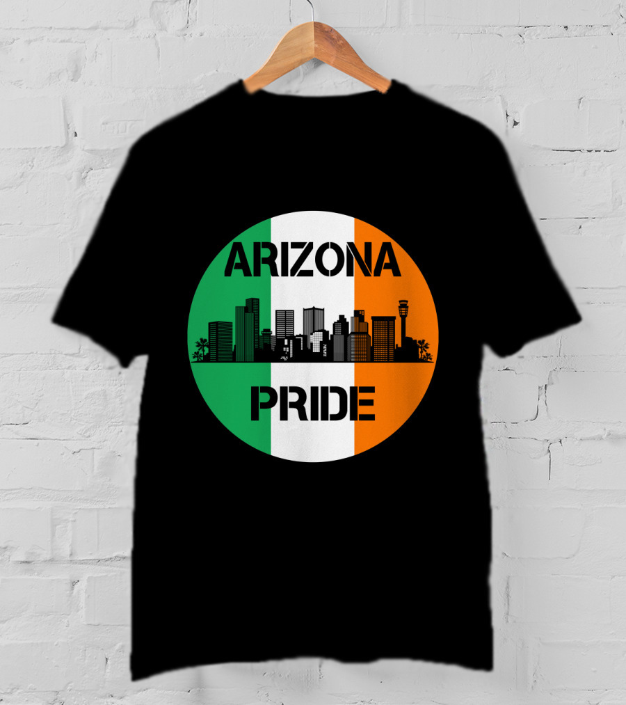 Arizona Pride Skyline With Irish Flag Colors T-Shirt