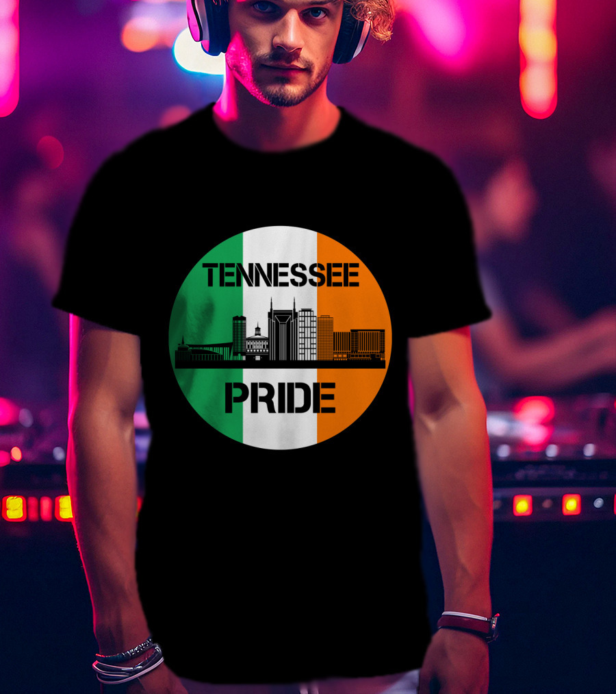 Tennessee Pride Irish Flag Skyline T-Shirt