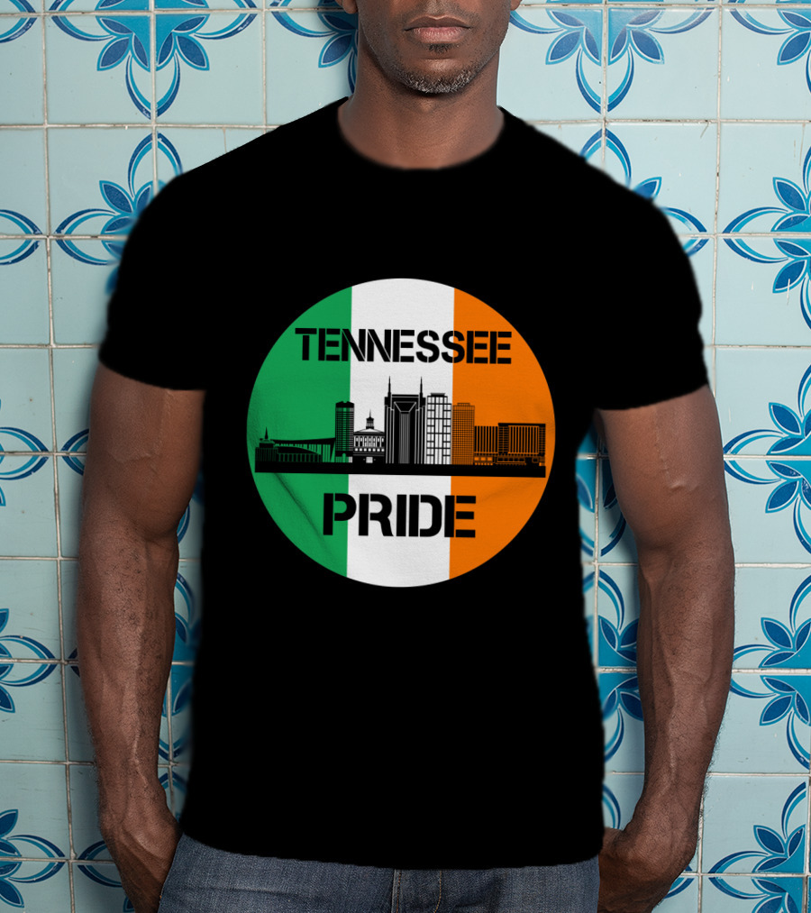 Tennessee Pride Irish Flag Skyline T-Shirt