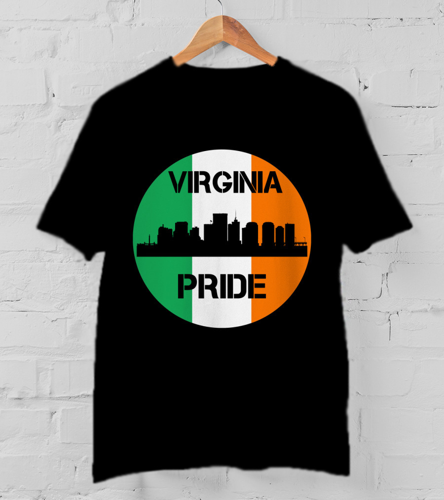 Virginia Pride Irish Flag Skyline T-Shirt