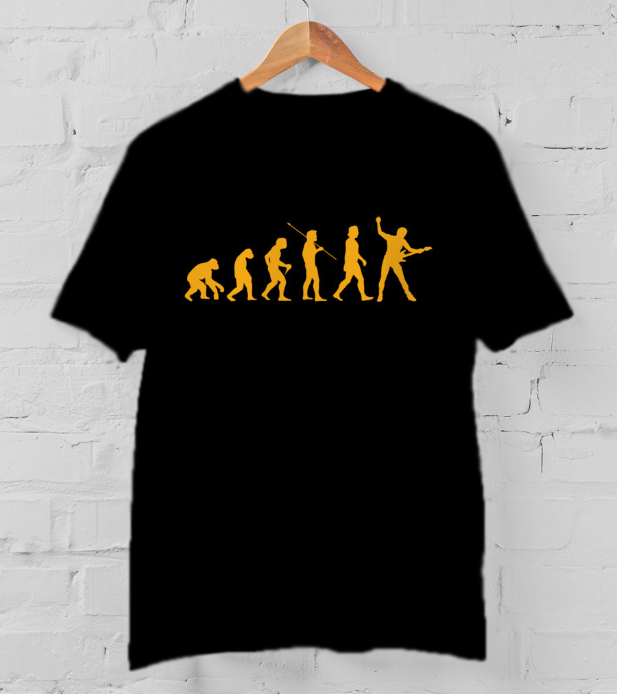 Evolution Of Bass Guitar Player Stages T-Shirt
