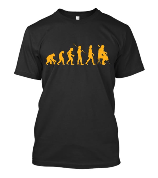 Evolution Of Humanity Into Cello Playing T-Shirt