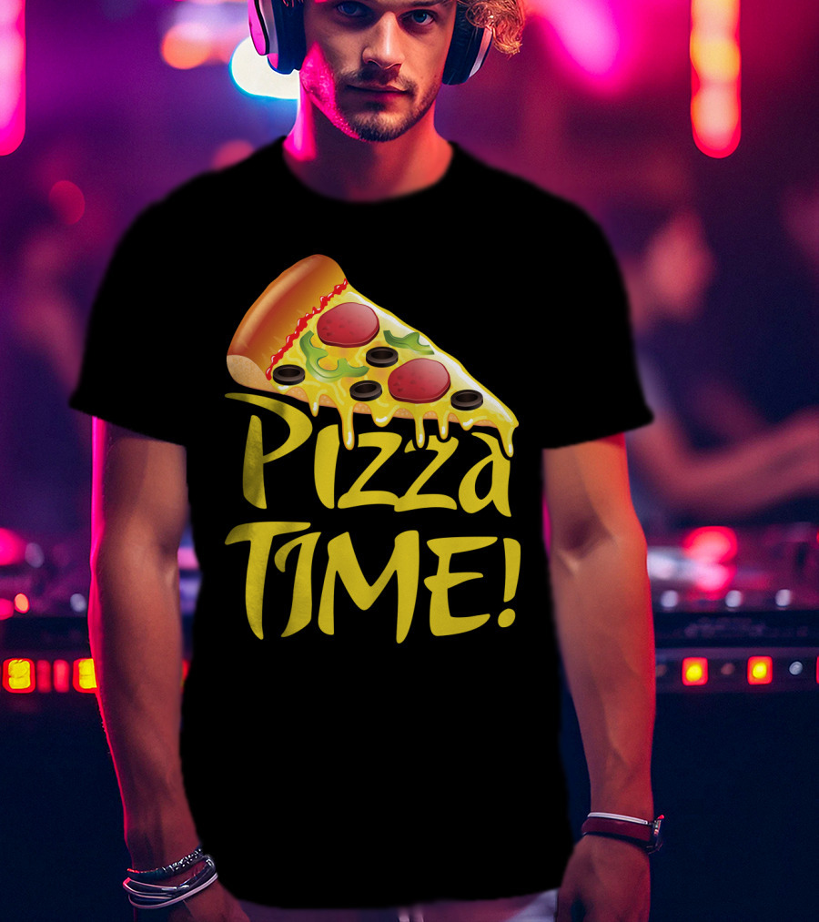 Pizza Everyday Time Pizza Time Slice T-Shirt