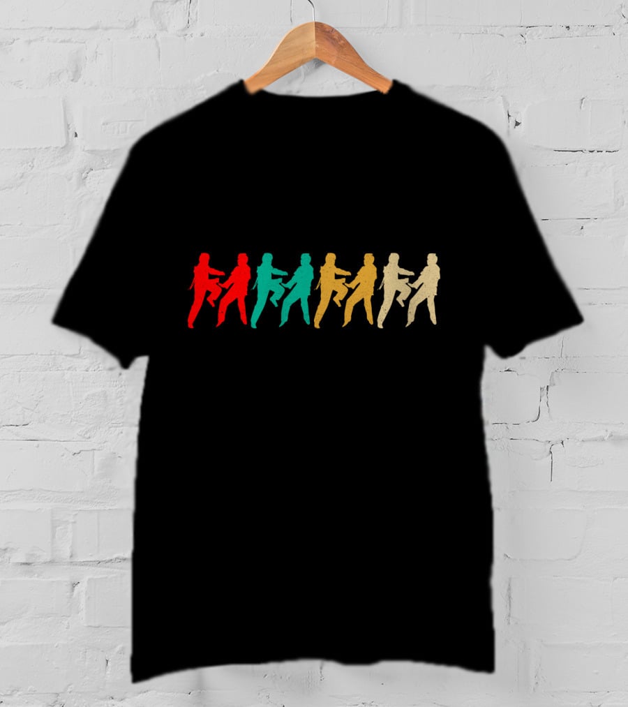 Vintage Taekwondo Retro Colored Martial Arts T-Shirt