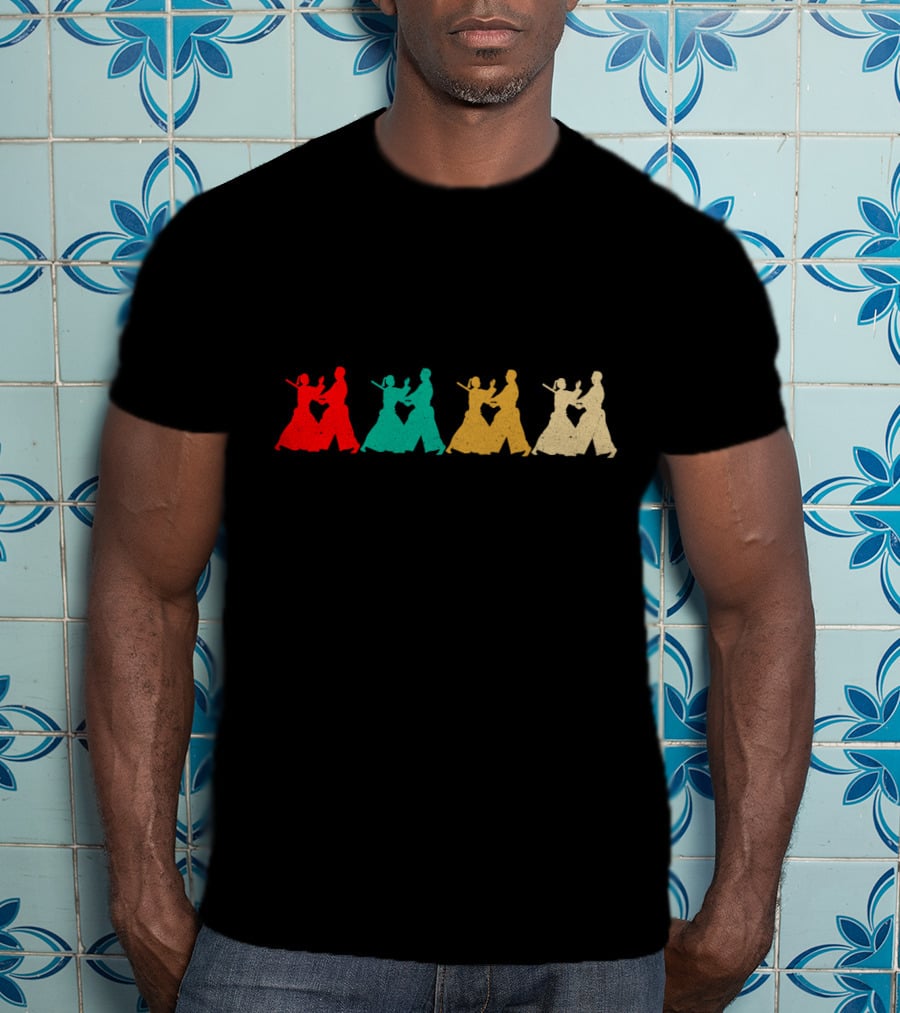 Vintage Aikido Martial Arts Silhouette Series T-Shirt
