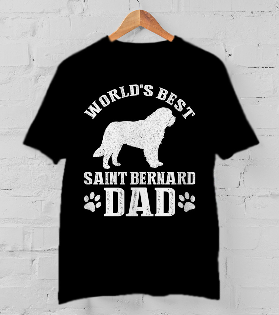 World's Best Saint Bernard Dad T-Shirt
