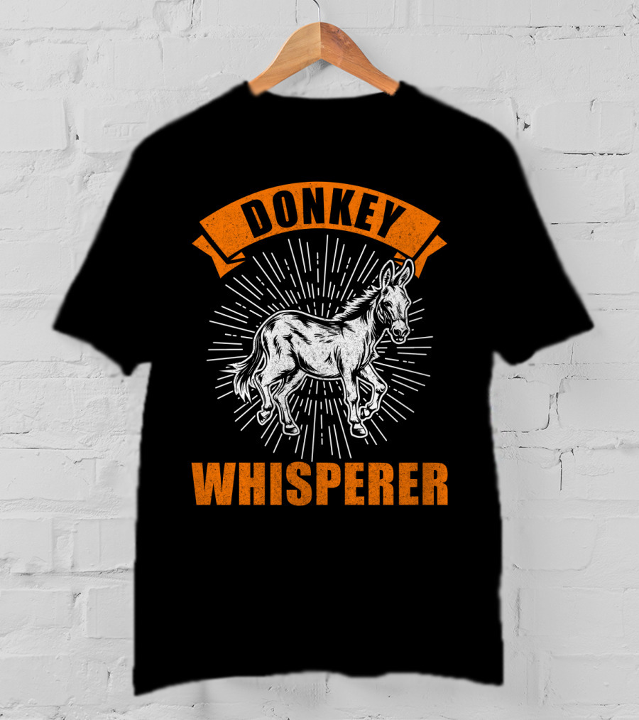 Donkey Whisperer Retro Animal T-Shirt