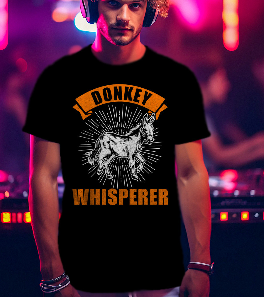 Donkey Whisperer Retro Animal T-Shirt