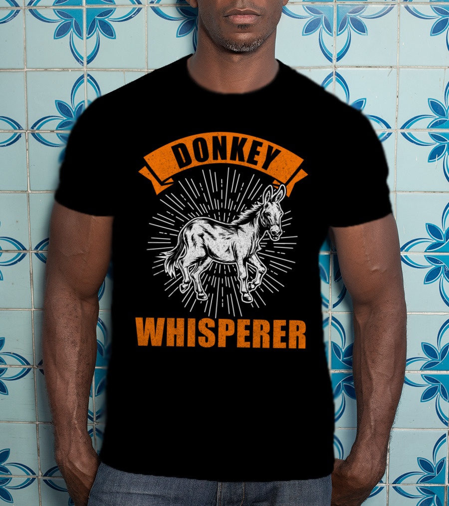 Donkey Whisperer Retro Animal T-Shirt